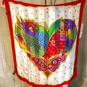 LAUREL BURCH SILK SCARF